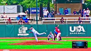 Catching HL’s vs FTB Phillies (USA Baseball National Team Championships - Cary, NC)