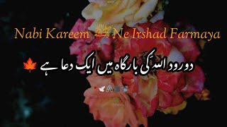 Nabi Kareem ﷺ Ne Farmaya 🥀_Darood ALLAH Ki BarGha Mai aik Dua Hai 🥀 Saqib Raza Mustafai