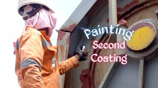 Painting / Second Coating #seamanslife #seamansvlog