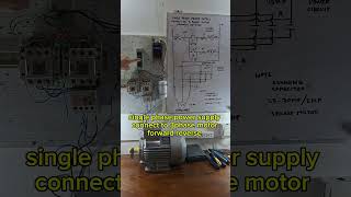 Single phase power supply connect to 3phase motor forward reverse #bernaztvvlog