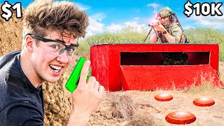 $1 vs. $10,000 Mini Airsoft Bunkers!