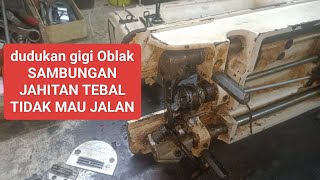 perbaikan mesin jahit mengganti dudukan ayakan gigi mesin jahit juki