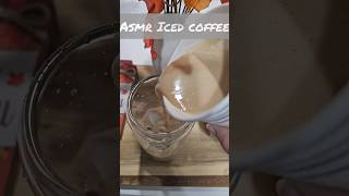 ASMR Pumpkin Spice Iced Coffee at home 🍂 Satisfying to watch!  #asmr #satisfying #icedcoffee