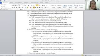 Saúde Pública II - Prova Parcial - Aula 07