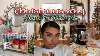 NEW !🎄CHRISTMAS DECORATE WITH ME 2024 | COZY BUFFALO PLAID DECOR ON A BUDGET 🪵KITCHEN & MORE #decor