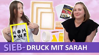 😱 Siebdruck SELBER MACHEN! | Ich teste zusammen mit @krullenbol_label den neuen DIY HYPE