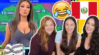 Gringas reaccionan a Caídas en la TV Peruana! - Angela Rose Peru