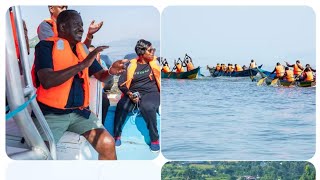 LIVE!!RAILA ODINGA,GLADYS WANGA ENJOY BOAT RACING AND WRESTLING DURING THE LUO CULTURAL-HOMA BAY.