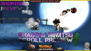 Shadow Ninjitsu Sealed Scroll Preview SHORT (Rumble Fighter Unleashed)