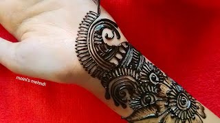 Arabic mehendi design for hands//simple and easy mehndi designs