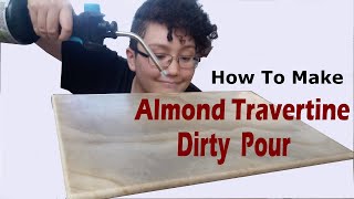 How to Make Almond Travertine Dirty Pour