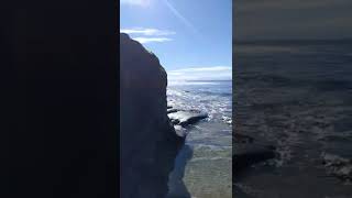 amazing view through the rocks on the beach #socal