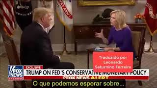 Trump elogiando Jair Bolsonaro, "Será o cabeça do Brasil"  em entrevista na Fox Americana