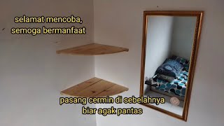 membuat rak sudut melayang versi 2