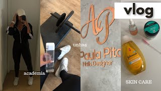 VLOG: academia, unhas e skin care