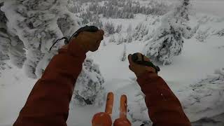 Powder skiing at Big White