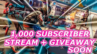 1,000 Subscriber Stream + Giveaway Soon (28.4KD #45 In Hyper Scape Kills)