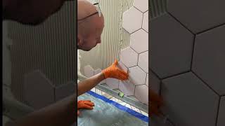 Hexagonal Access Panel 👍😉. Tiling tips