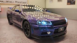 Miniatura Nissan Skyline R34 Escala 1/24 Som/led 21cmR$ 269,00#nissan #skyline #toyota #sky #bmw