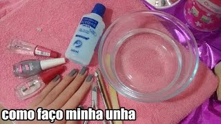 Como faço minha unha - Juliana Tomaz