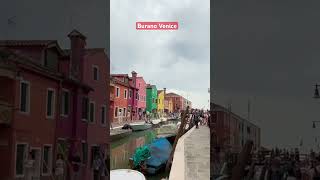 Colorful streets Burano Venice