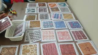 Visual discrimination activity -matching batik patterns