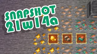 1.17 Snapshot 21w14a | Raw Ores & Fortune Iron, Gold, and Copper! | Minecraft News