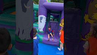 Fun on Bouncy Castles - Play in Inflatable Castle #kidsvideo #bouncycastle #trending #bouncehouses