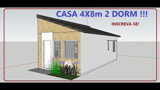 CASA 4x8 m 2 DORM!!!