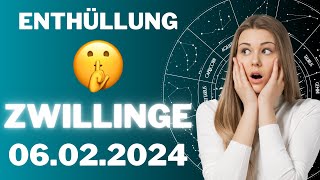 ZWILLINGE ♊️😱 DEIN GEHEIMNIS WIRD ENTHÜLLT! 😨 Horoskop - 06.Februar 2024 #zwillinge #tarot