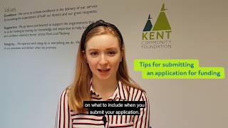 Submitting an application for funding from Kent Community Foundation