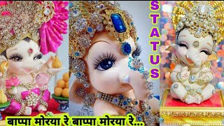 ||ganpati new status song|| bappa morya re bappa morya re charni thevito matha status song