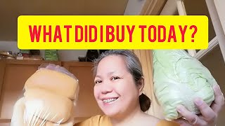 Grocery Haul (Nakabili  ako ng sayote at isda!)