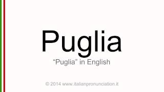 Correct italian pronunciation of Puglia