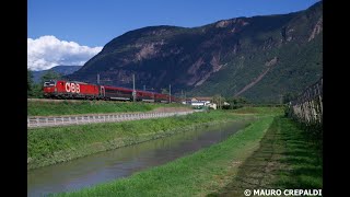 [4K] VECTRON CON EC-RJ #ferroviadelbrennero #brennerbahn #railjet #vectron