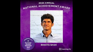 National Achievement Award Winner - Bhavya S.