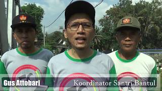 HARI SANTRI 2019.. RATUSAN SANTRI BANTUL BERSIHKAN SUNGAI