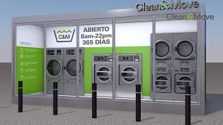 Clean&move by DOMUS movilidad para lavanderías | www.domuslaundry.com | #lavanderiaautoservicio