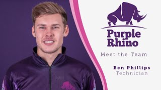 Purple Rhino - Meet the Team (Ben Phillips, Technician) - purple-rhino-co-uk, 01233 550100