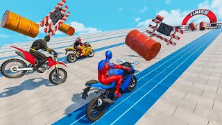 Spiderman Superhero Bike Stunt GT Racing - Mega Ramp Games-Best Android Gameplay HD #2