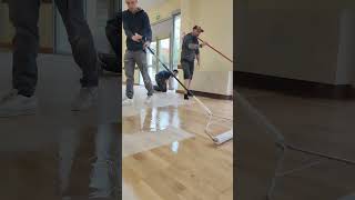 rénovation parquet salle des fêtes #renovation