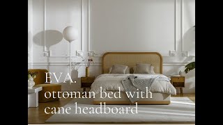 Cane Rattan Ottoman Bed Eva | Pepper Sq.