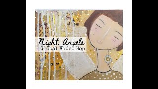 #224 | Stampin' Up! | Softly Stippled DSP |  Night Angels Video Hop | Sale a Bration