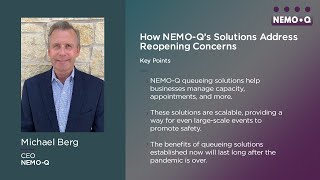 How NEMO-Q's Solutions Address Reopening Concerns