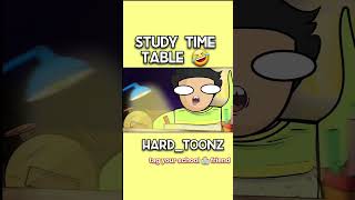 #funny time table to be the topper 😈 student