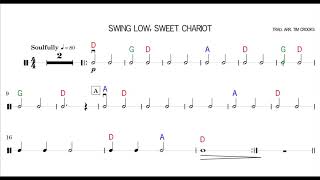 Swing Low, Sweet Chariot (OPEN STRING VERSION) for String Orchestra by Tim Crooks STR:UK