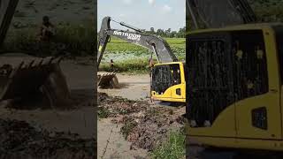 👆 Excavator Matador Shantui Vs. Deep Water In Canal Part 172