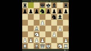 Scandinavian Defense #chess #kingsacrifice #ScandinavianDefense #chesstrick #chesstraps