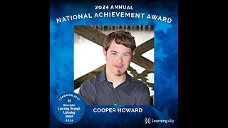 National Achievement Award Winner - Cooper H.