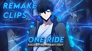 One More Ride | Sung Jin Woo Solo Leveling AMV @6ft3 Remake clips